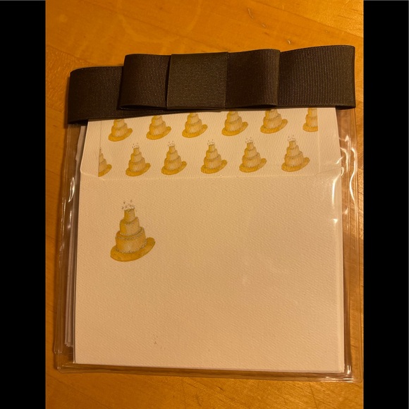 Wedding Cake Flat thank you notes. Set of 10 - Picture 1 of 2